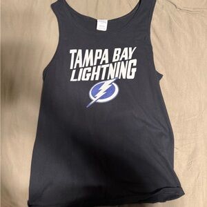 Tampa Bay Lightning Black Tank Top